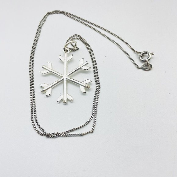 Arrow Shaft Star Silver Chain Marked BY 925 Snowflake Classic Career Cosplay - Picture 1 of 6